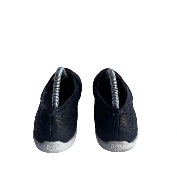Joie Women’s Size 39 Black Leather Kidmore Snake Embossed Slip On Sneaker - Picture 3 of 6